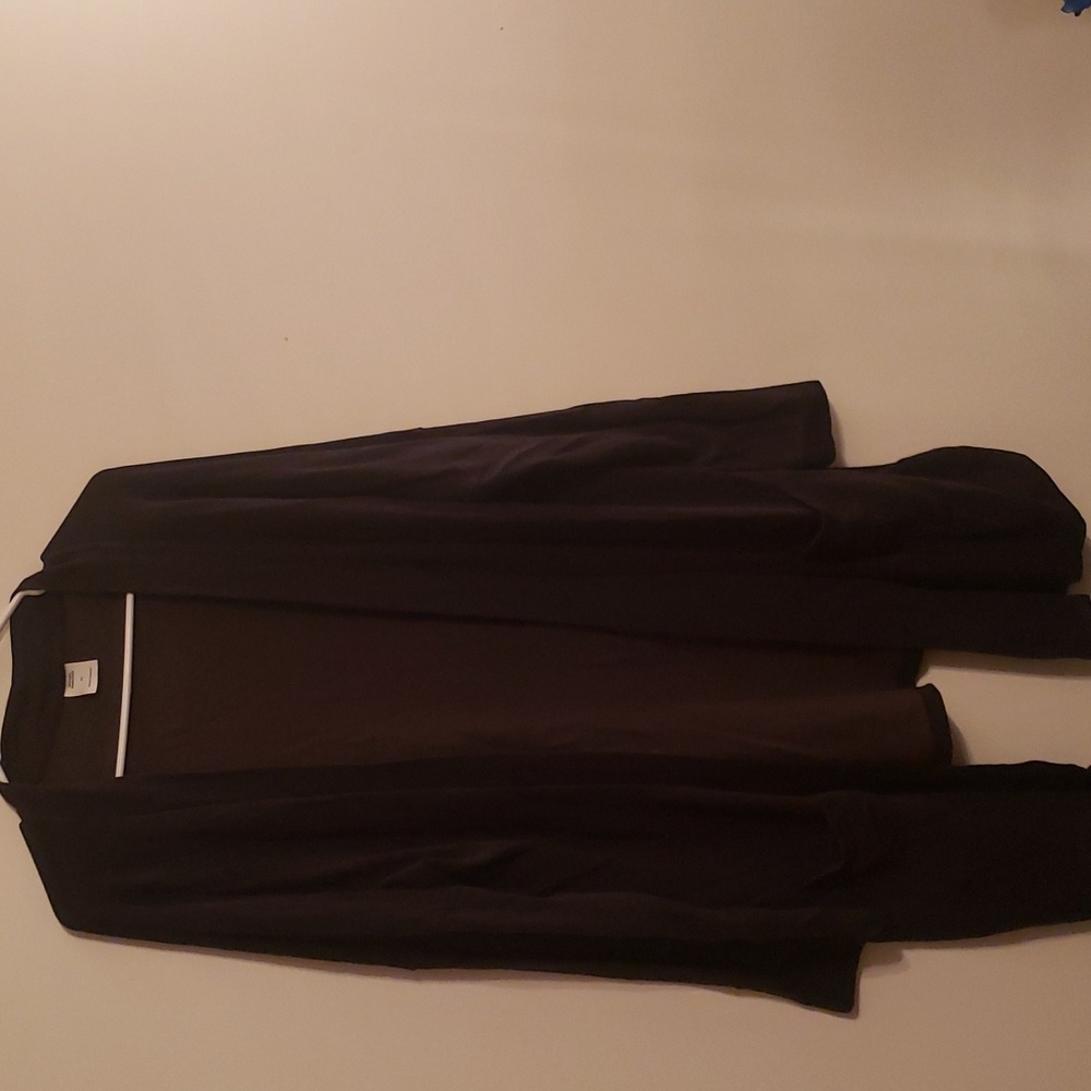 Long open cardigan